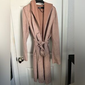 Pink suede Zara light jacket S